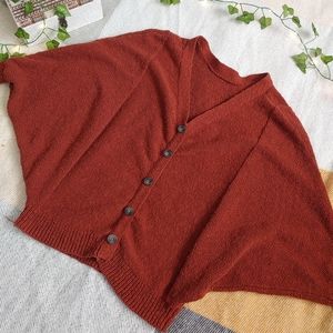 Balloon-sleeved Cardigan